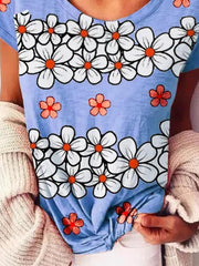 Blue Short Sleeve Casual Shirts & Tops