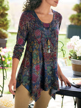 Multicolor Long Sleeve Printed Casual Shirts & Tops