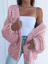 Casual Loose Pure Long sleeve Knit Cardigan