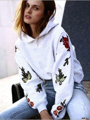 Fashion Embroidery Long sleeve Hoodies Sweatshirts