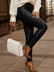 Moden women slim sexy pu pants