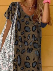 Short Sleeve Casual Shift Dresses
