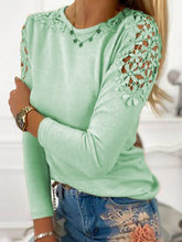 Crew Neck Long Sleeve Shirts & Tops Sweet T-shirts