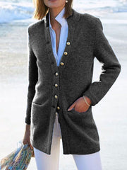Casual Cotton-Blend Long Sleeve Outerwear Coats for women