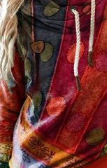 Fashion Casual Retro print Long sleeve Hoodies Sweatshirts