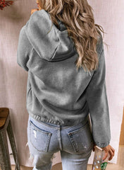Casual Pure Gored Long sleeve Fastener Hoodies Sweatshirts