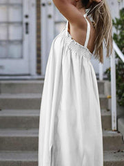 Fashion Casual Pure Vest Sleeveless Maxi Dresses