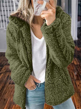 Casual Long Sleeve Cotton-Blend Solid Outerwear Coats
