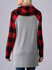 Christmas Deer High Collar Woman Swearshirts