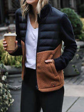 Fashion Gored Stand collar Long sleeve Down feather Jackets