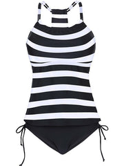 Women Beach Vacation Strap Two Pieces Bikini Swimwear