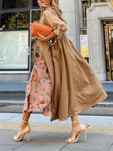 Elagnat casual turn down neck trench coats outerwear for women