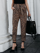 Casual Fashion Leopard printed long pants