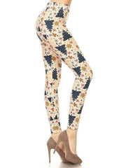 New Christmas Tree Gift Printed Woman Pants