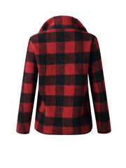 Fashion Grid Zip Stand-up Collar Sweatshirts