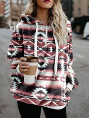 Bohemia printed sweatshirts women tops