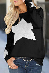 Star Shaped Sweater 3 Colors Tops