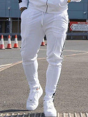Casual Solid Color Long-sleeved Sportswear Two-piece