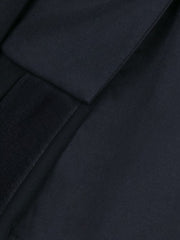 Designed Zips Peplum Plain Blazer