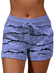 Women printed sports casual short pants summer shorts