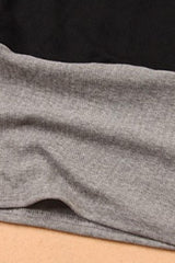 Round Neck Patchwork Plain Hoodies