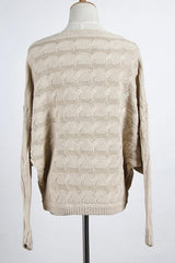 One Shoulder Batwing Sleeve Sweaters