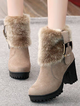 Plain Stiletto High Heeled Faux Suede Casual Boots