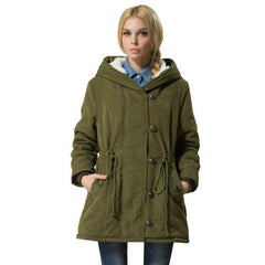 Women Winter Jacket Cotton Padded Cashmere Coat Jackets
