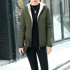 Women's Short Wool Coat Thick Outwear