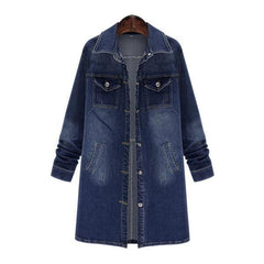 Women's Fashion Stretch Denim Jacket Coat