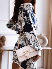 Fashion printed Sexy Suits Women Bodycon Dresses