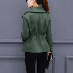 Women's Slim Woolen Coat Outwear