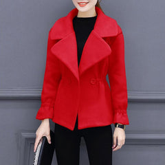 Women's Slim Woolen Coat Outwear