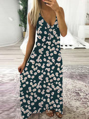 Fashion Little Daisy sleeveless maxi dresses