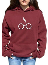 Early Autumn Fashion Carton Glasses Printed Hoodies