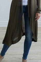 Snap Front Plain Casual Cardigans