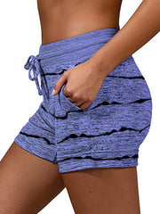 Women printed sports casual short pants summer shorts