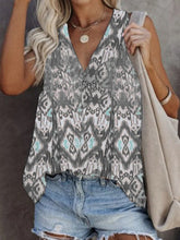 Women's casual sleeveless printed T-shirt plus size vest top