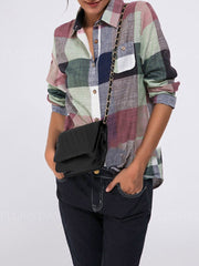 Cotton Grid Elegant Daily Blouse