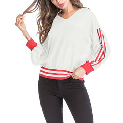 Colorful Woman Long Sleeve With Hoody Sweaters