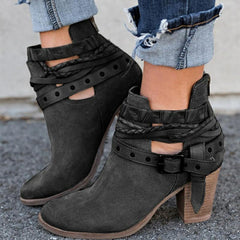 New Explosion Section Thick Ankle Boots