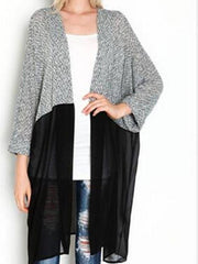 Midi Casual Autumn Patchwork Cardigans