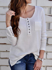Round Neck Single Breasted Plain T-Shirts