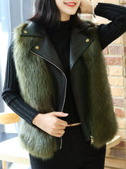 Decorative Hardware Plain Sleeveless Waistcoat