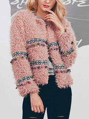 Casual Plain Long Sleeve Fashion Jackets
