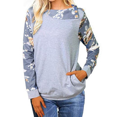 Fashion Lapel Floral Printed Button Casual Blouse