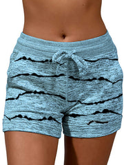 Women printed sports casual short pants summer shorts