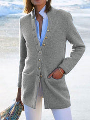 Casual Cotton-Blend Long Sleeve Outerwear Coats for women