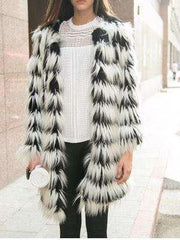 Fashion Fur Long sleeve Coat