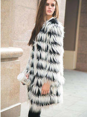 Fashion Fur Long sleeve Coat